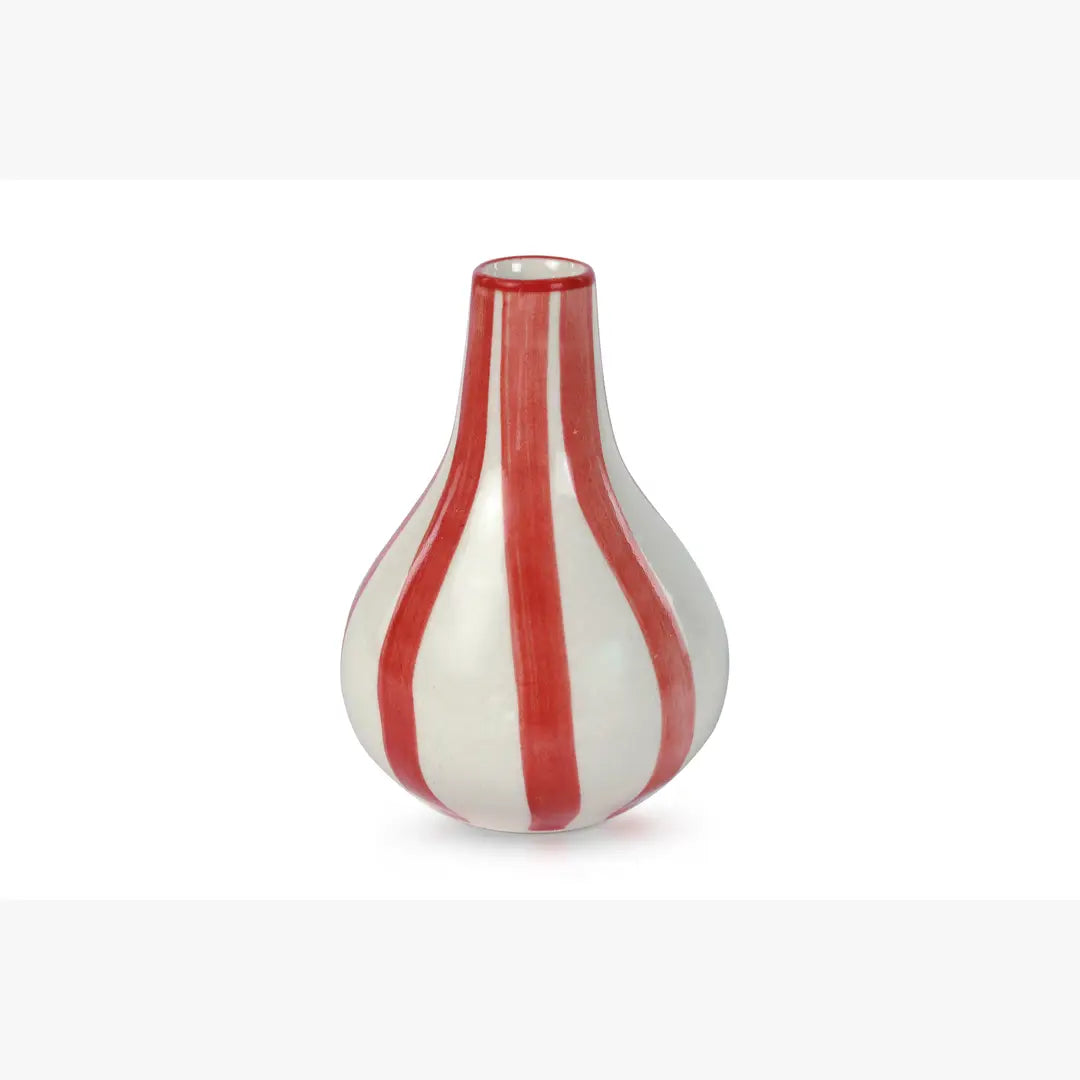 Handcrafted Striped Bud Vase Gift Set – Set of 3