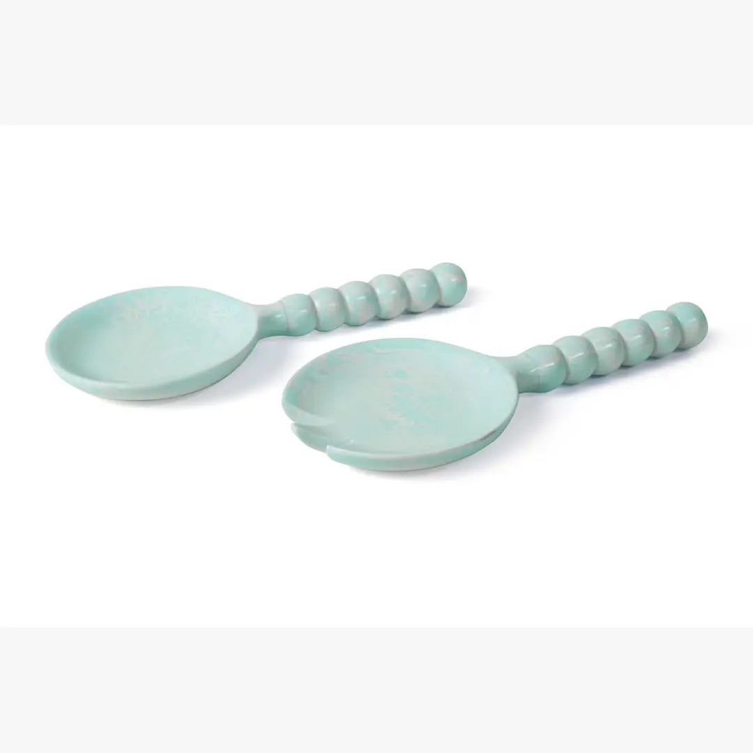 Resin Salad Server-Blue (Set of 2), 4.10 x 8.75 inches