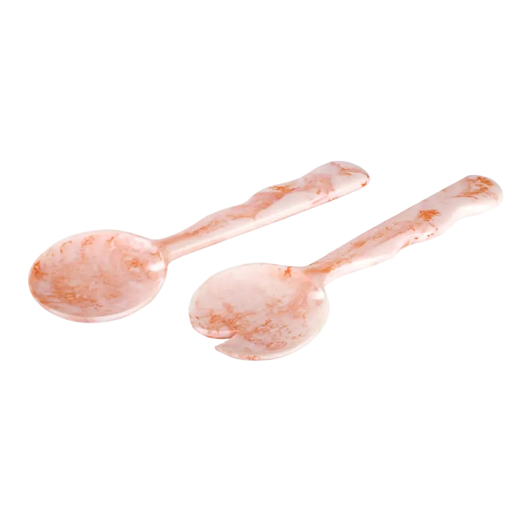 Resin Salad Server- Pink (Set of 2), 12.40 x 3.93 Inches