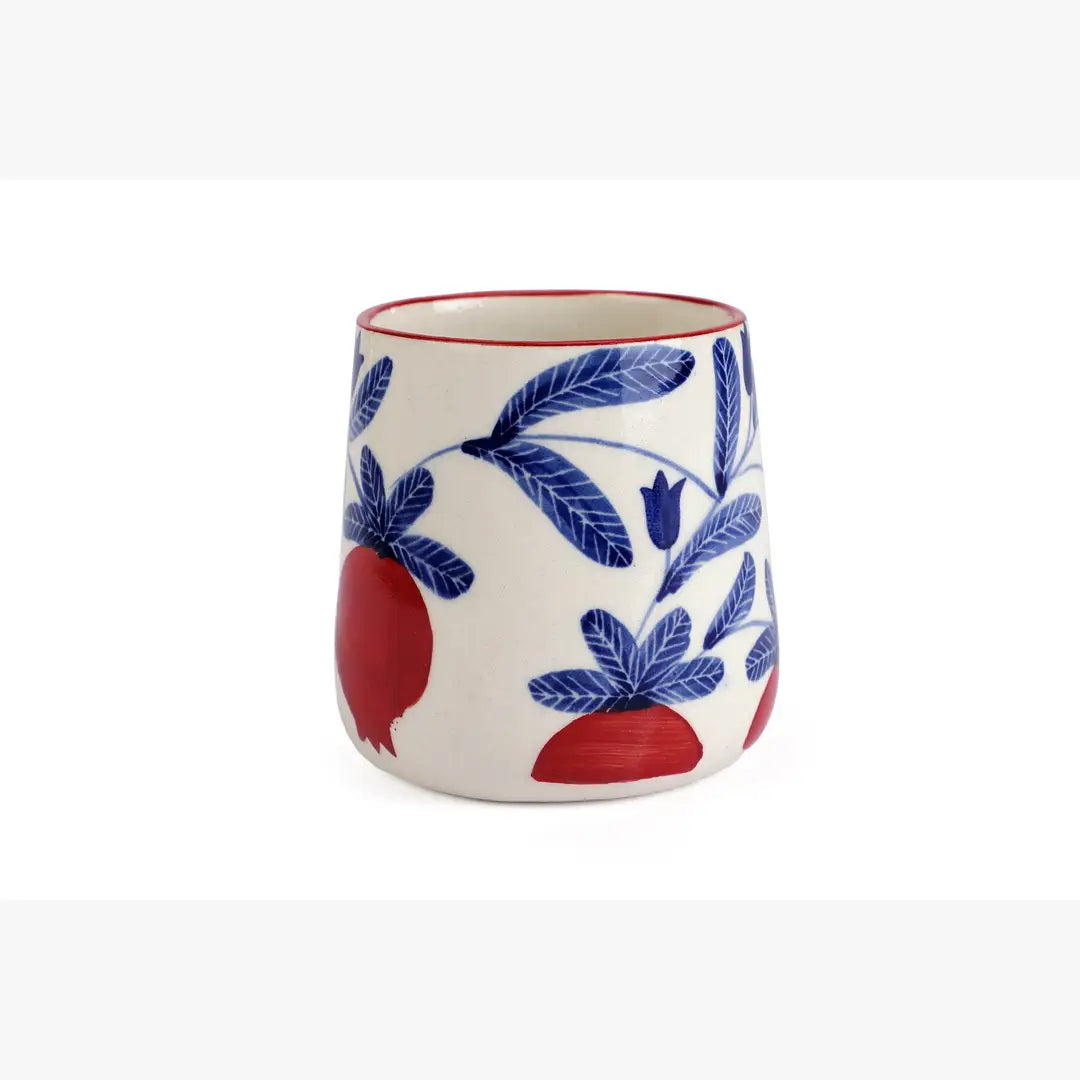 Anaar Ceramic Breakfast Set - Coffee Cup , Side Plate And Breakfast Bowl (Set of 3)