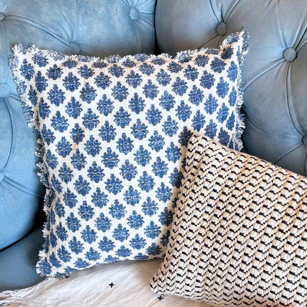 Indigo Mirage Cushion Cover - 16 x 16 Inches