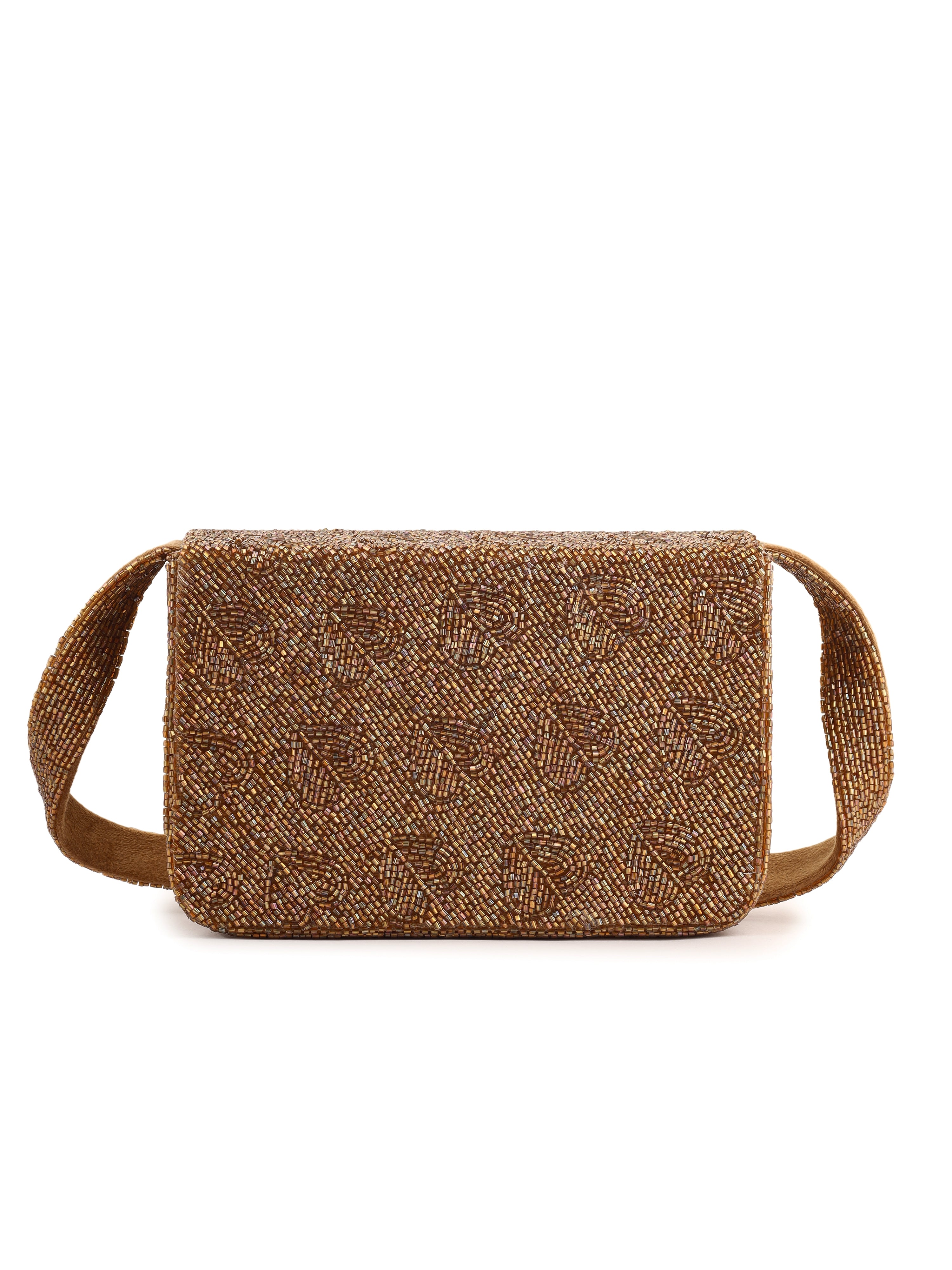 Antique Gleam Heart Purse - 7.5 x 5 Inches