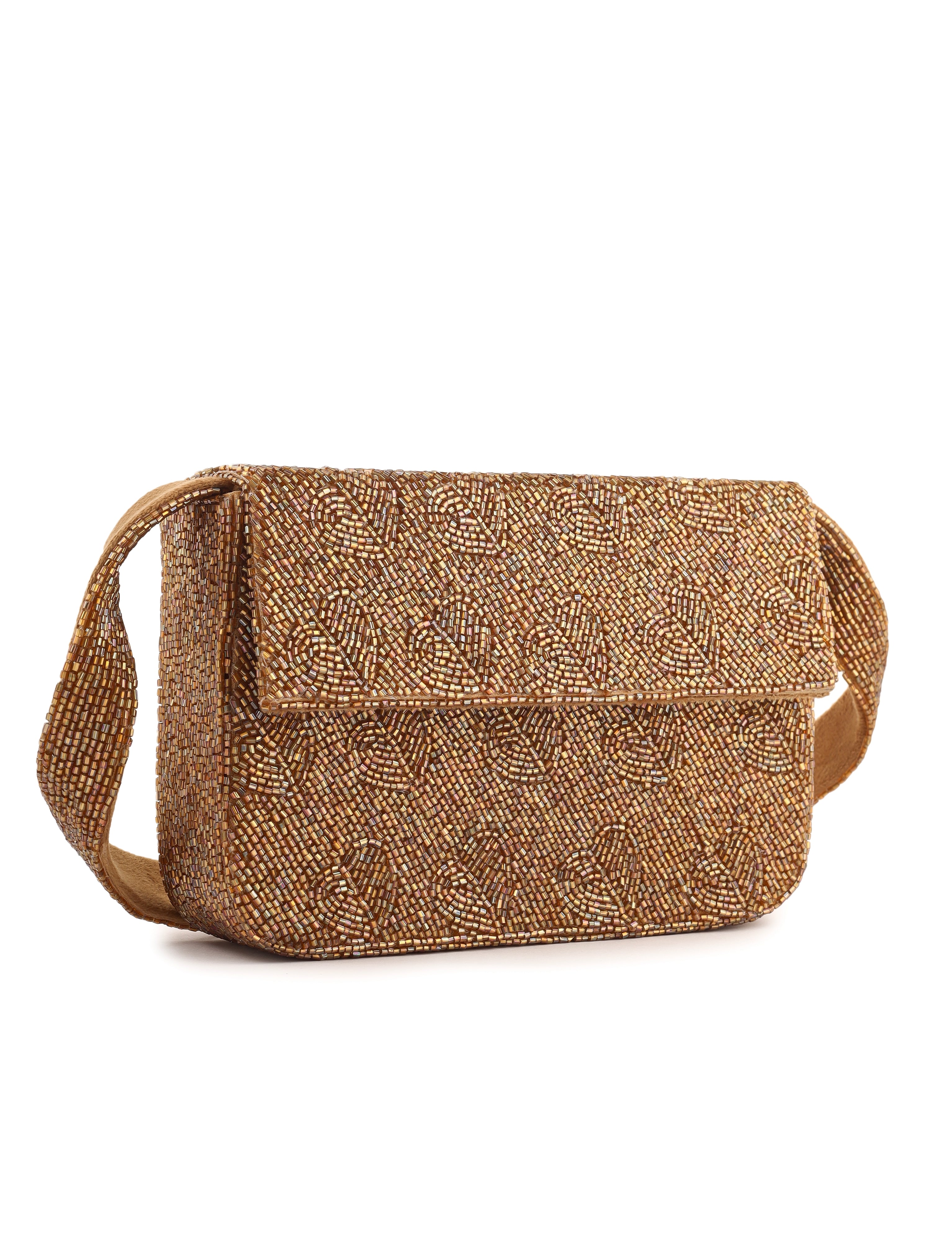 Antique Gleam Heart Purse - 7.5 x 5 Inches