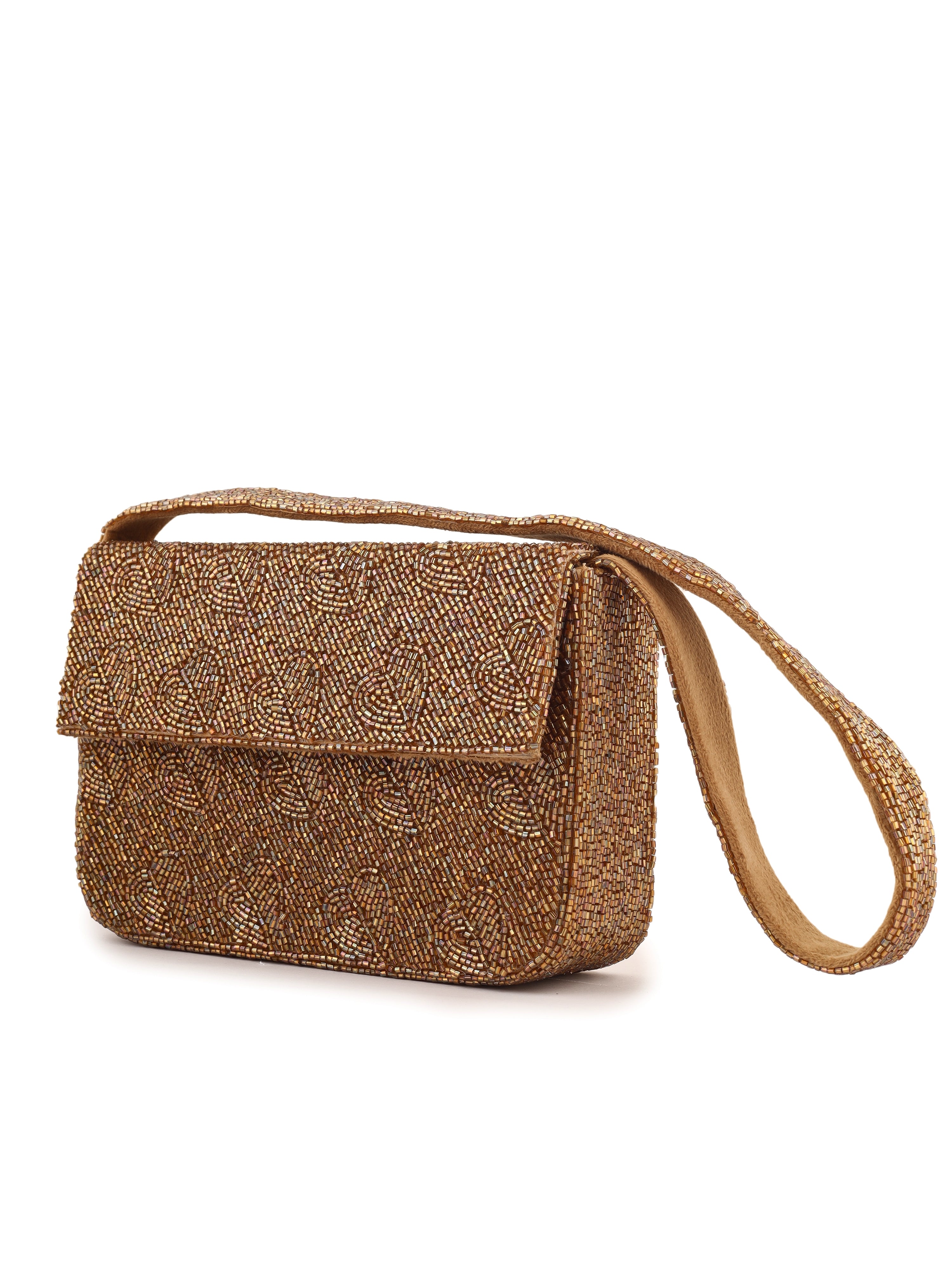 Antique Gleam Heart Purse - 7.5 x 5 Inches