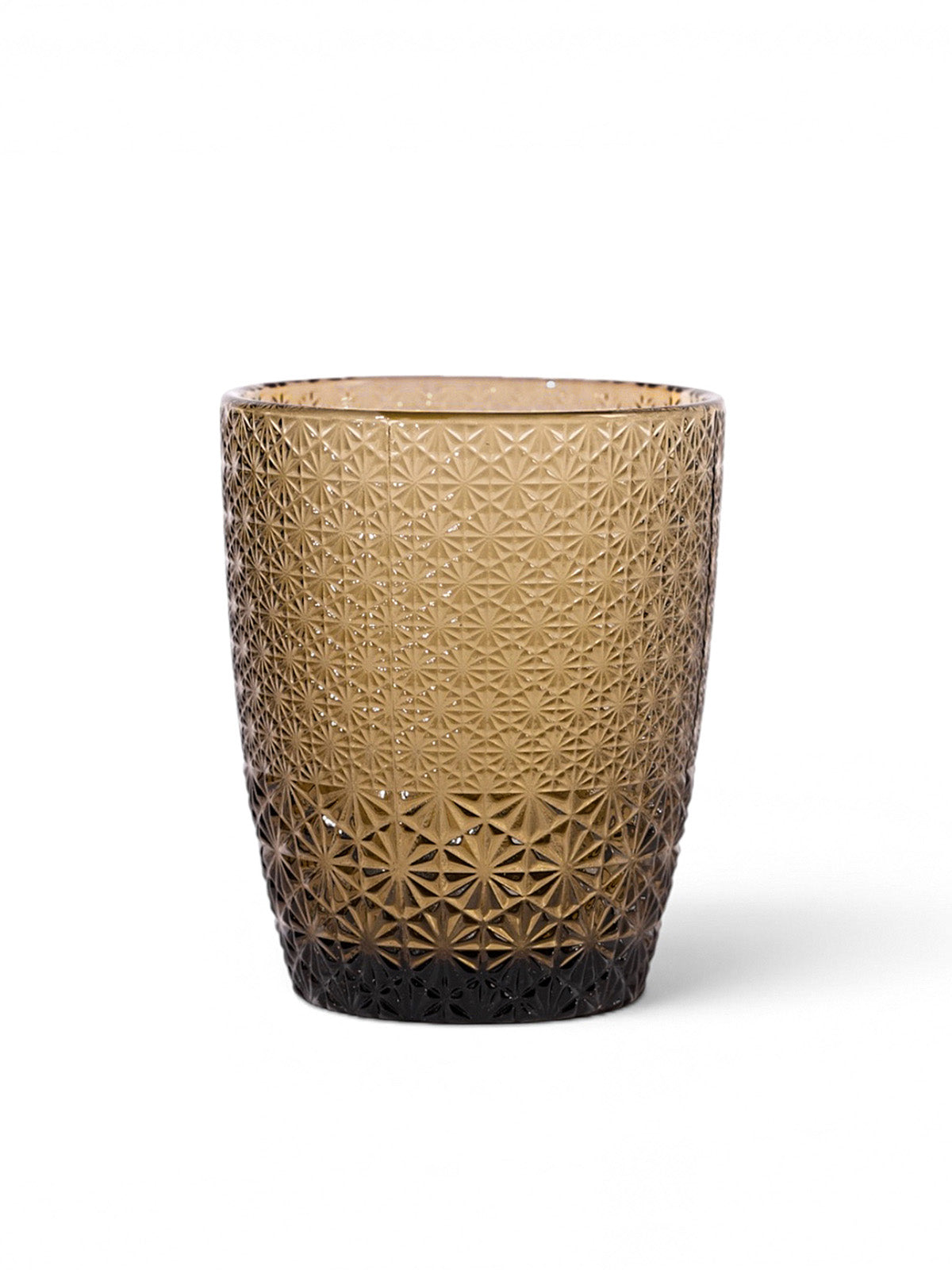 Embossed Drinking Glass | Handcrafted Glass | Set of 4