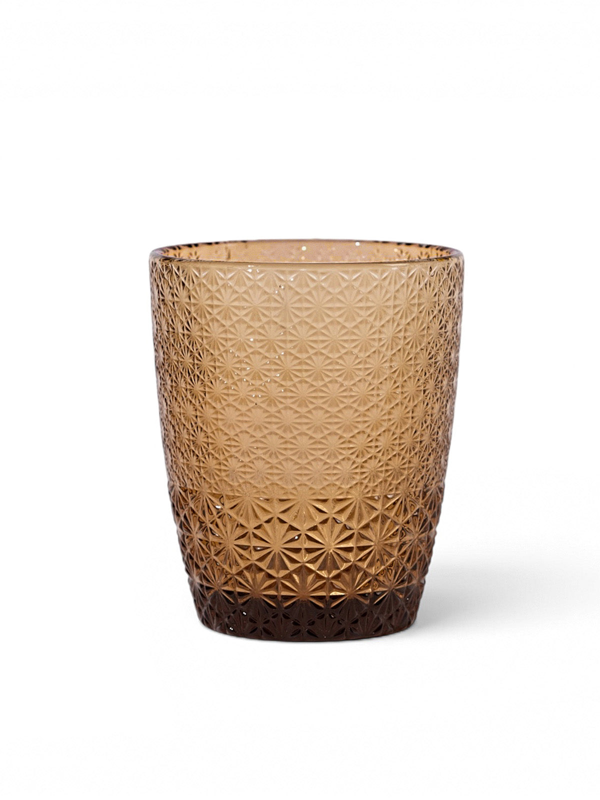 Embossed Drinking Glass | Handcrafted Glass | Set of 4