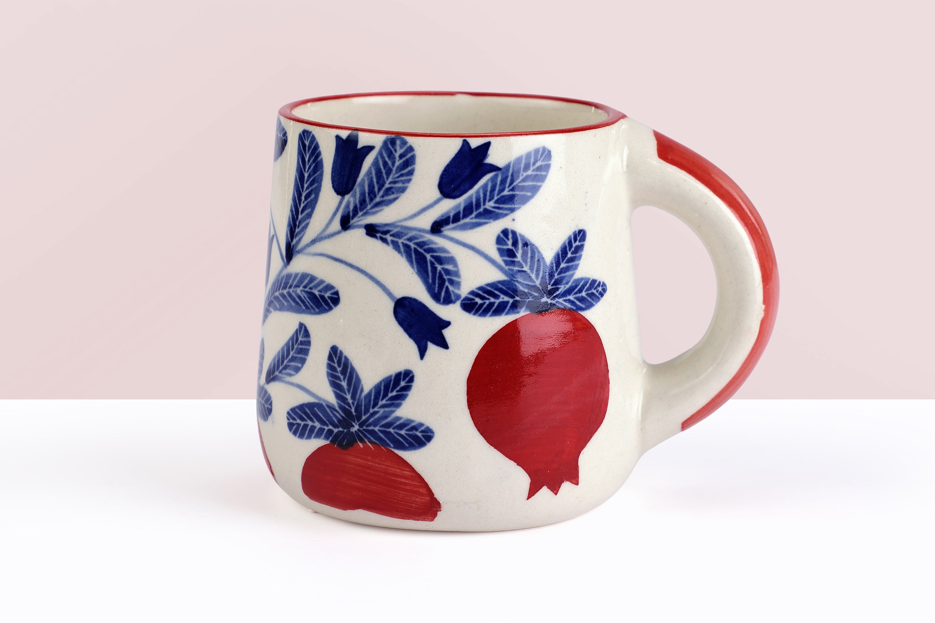 Anaar Coffee Mug- Red , 3.5 X 3 Inches (set of 4)