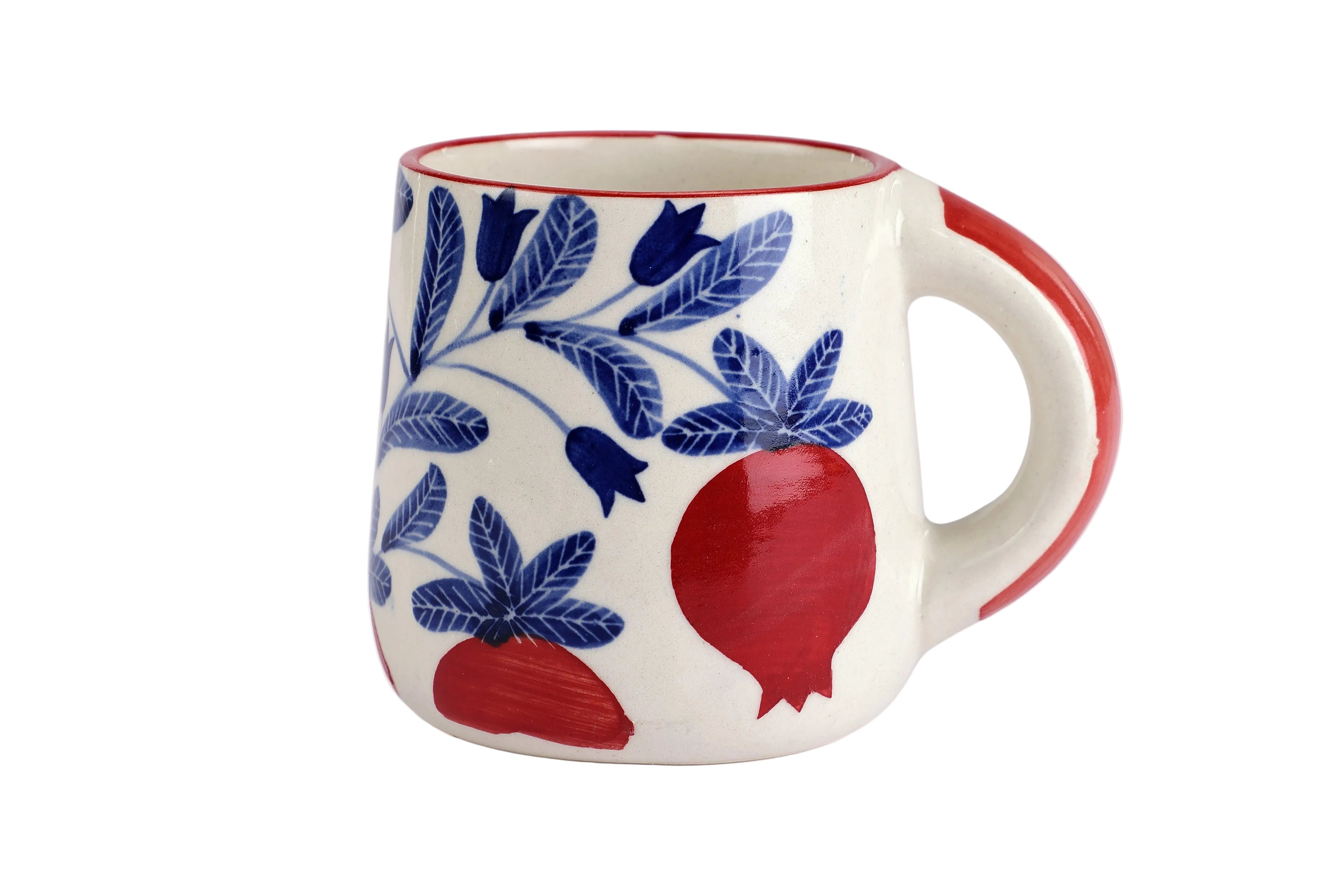 Anaar Coffee Mug- Red , 3.5 X 3 Inches (set of 4)