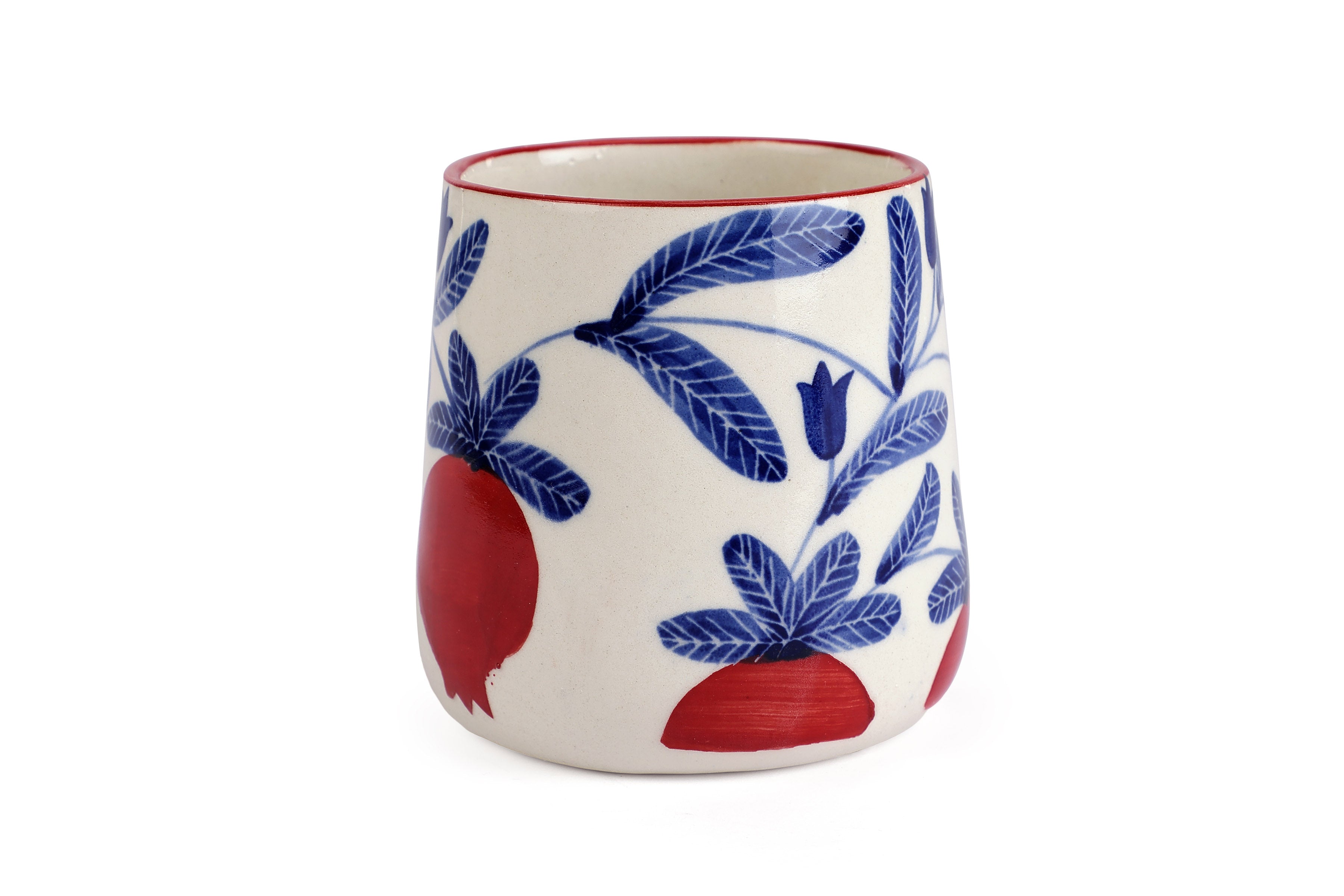 Anaar Coffee Mug- Red , 3.5 X 3 Inches (set of 4)