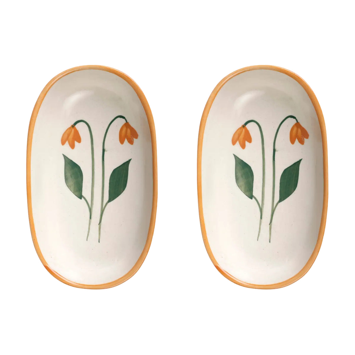 Amber Handmade Ceramic Serving Bowl (Set of 2)