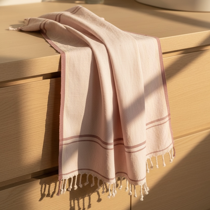 Handloom Cotton Clean Sweep Hand Towel 20x30 Inches