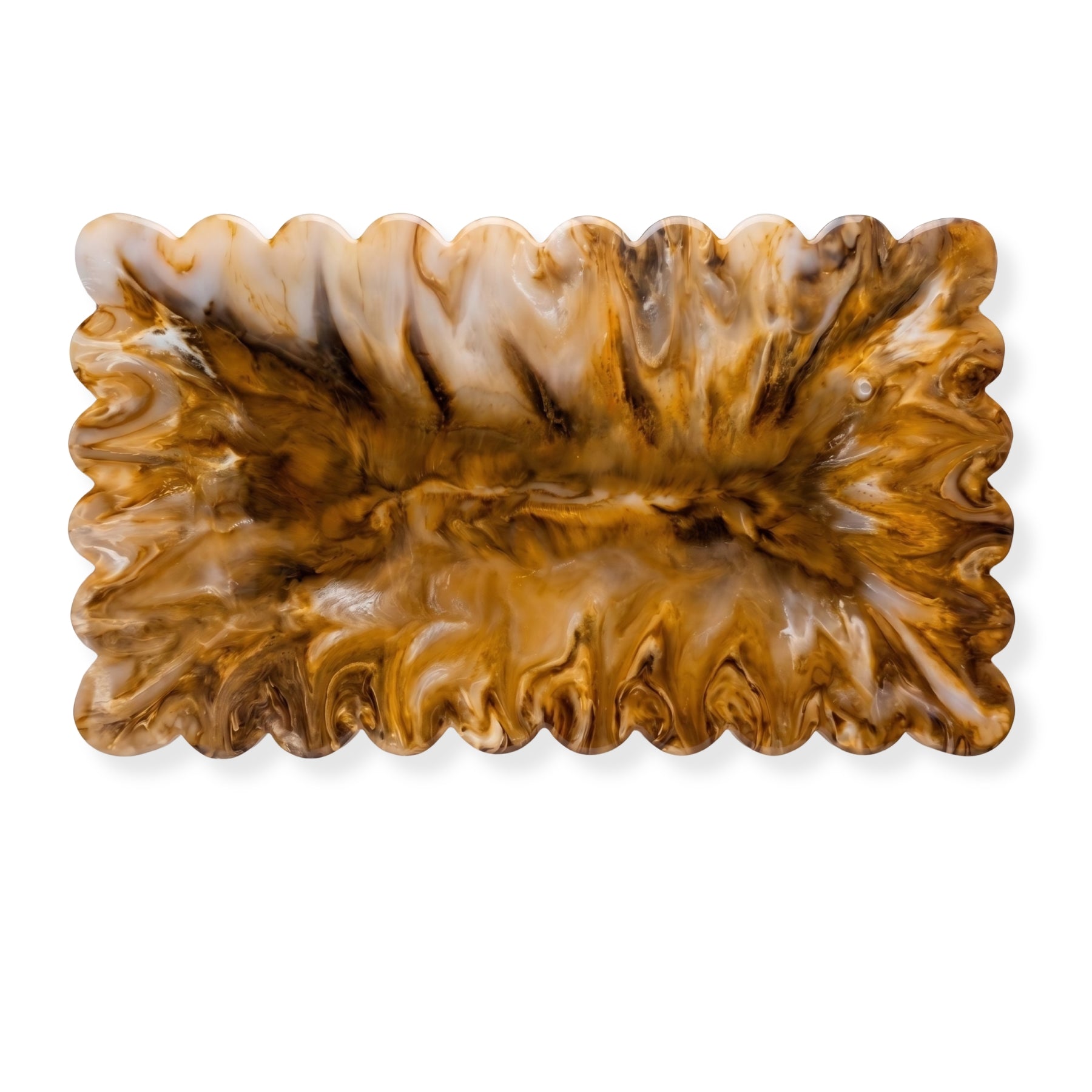 Brown Resin Cheese Board, 14 Inch