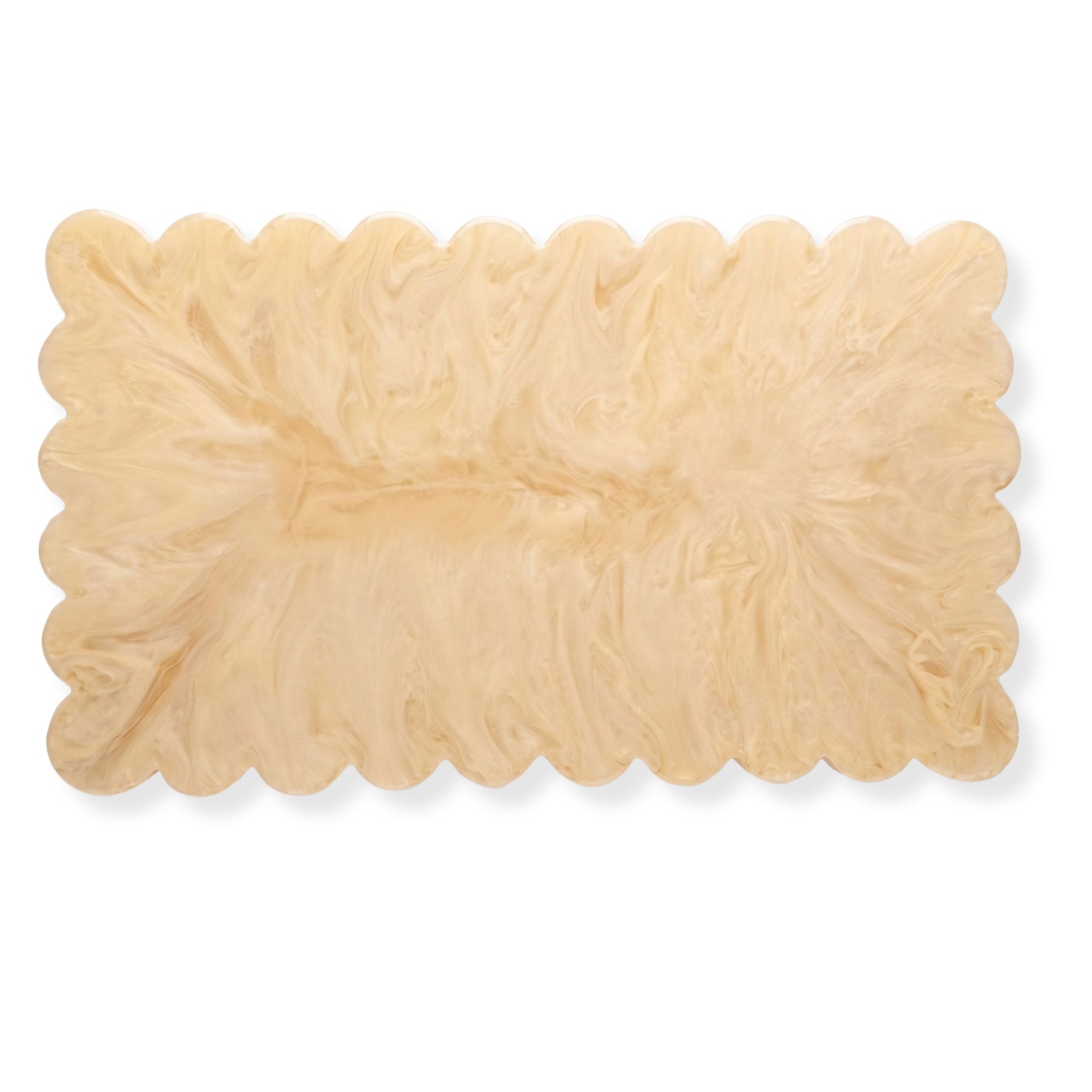 Vanilla Resin Cheese Board, 14 Inch