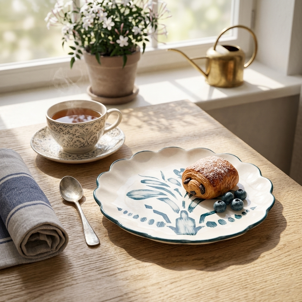 Montane Ceramic Side Plate - 8x8x1 Inches