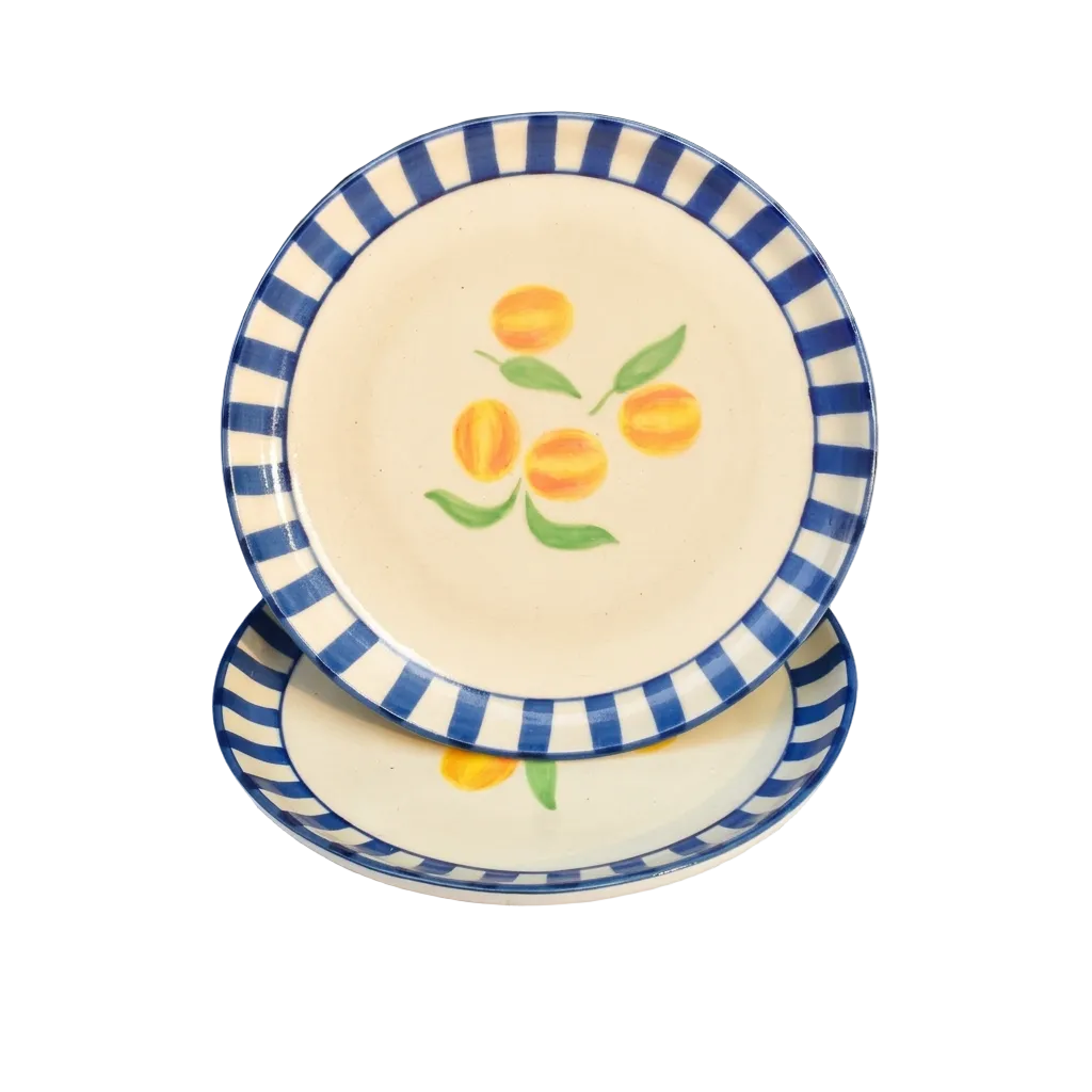 Ceramic Dessert Plates - Clemente, 7 Inches (Set of 4)