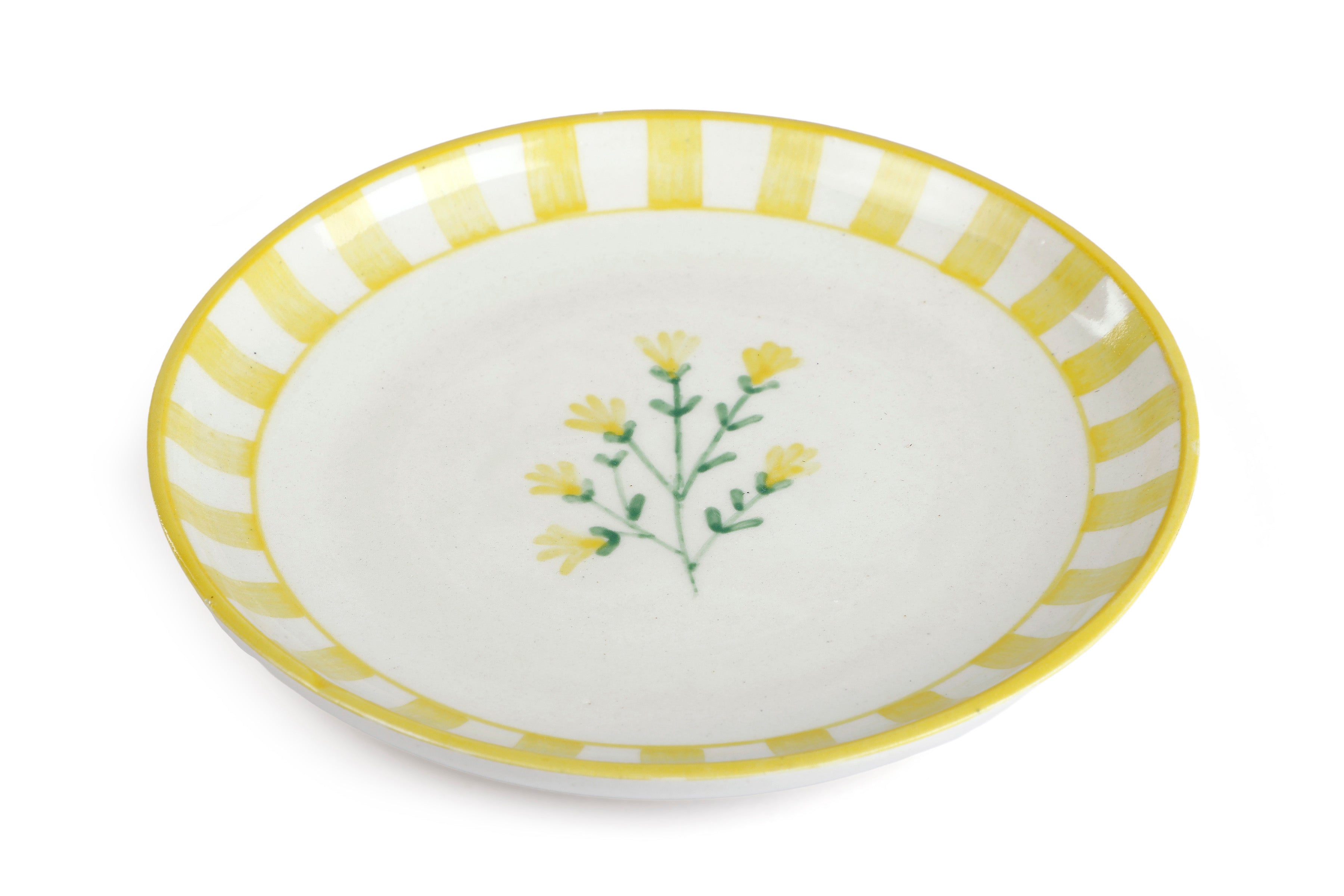 Ceramic Dessert Plates - Sunshine Spring , 7 Inches