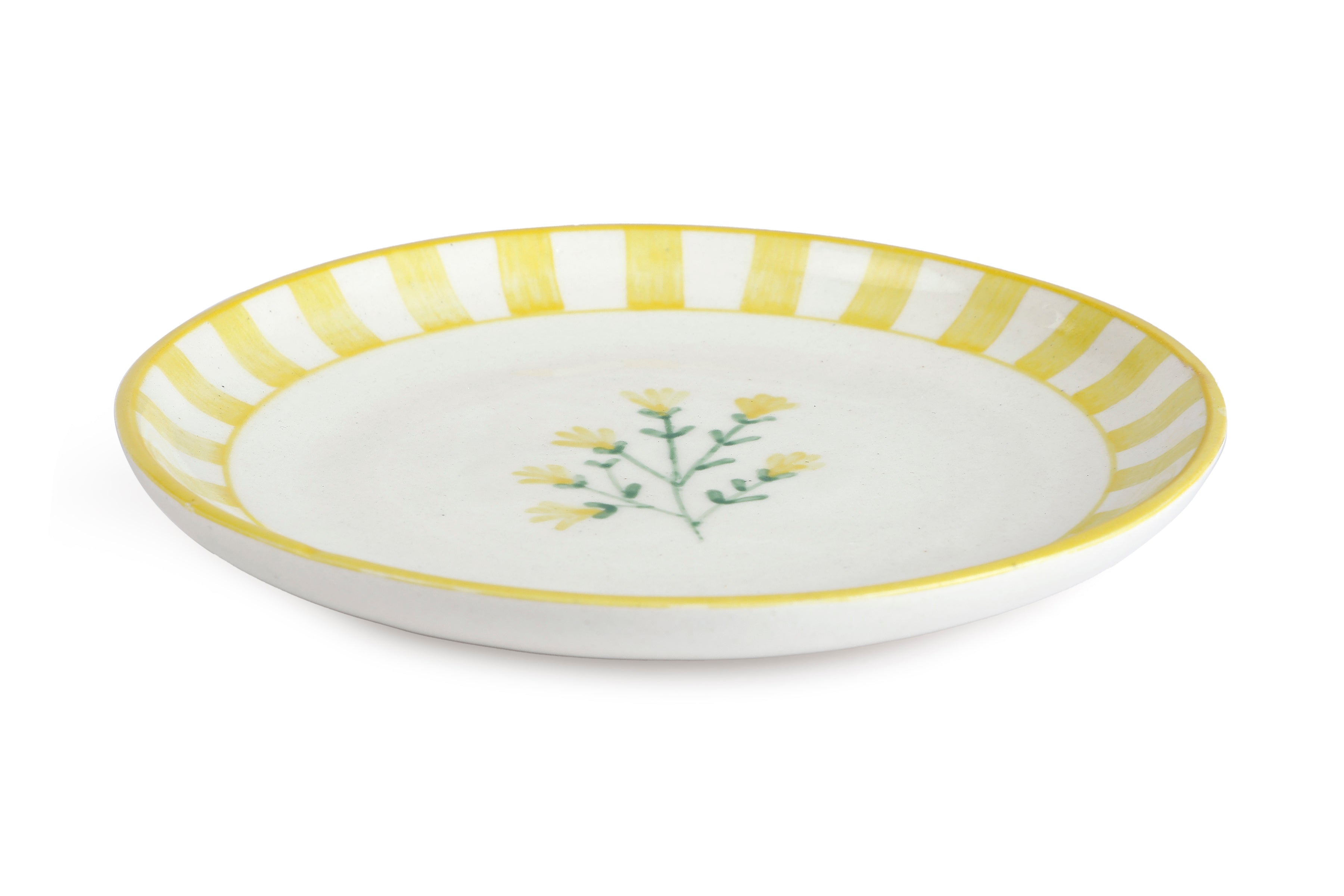 Ceramic Dessert Plates - Sunshine Spring , 7 Inches