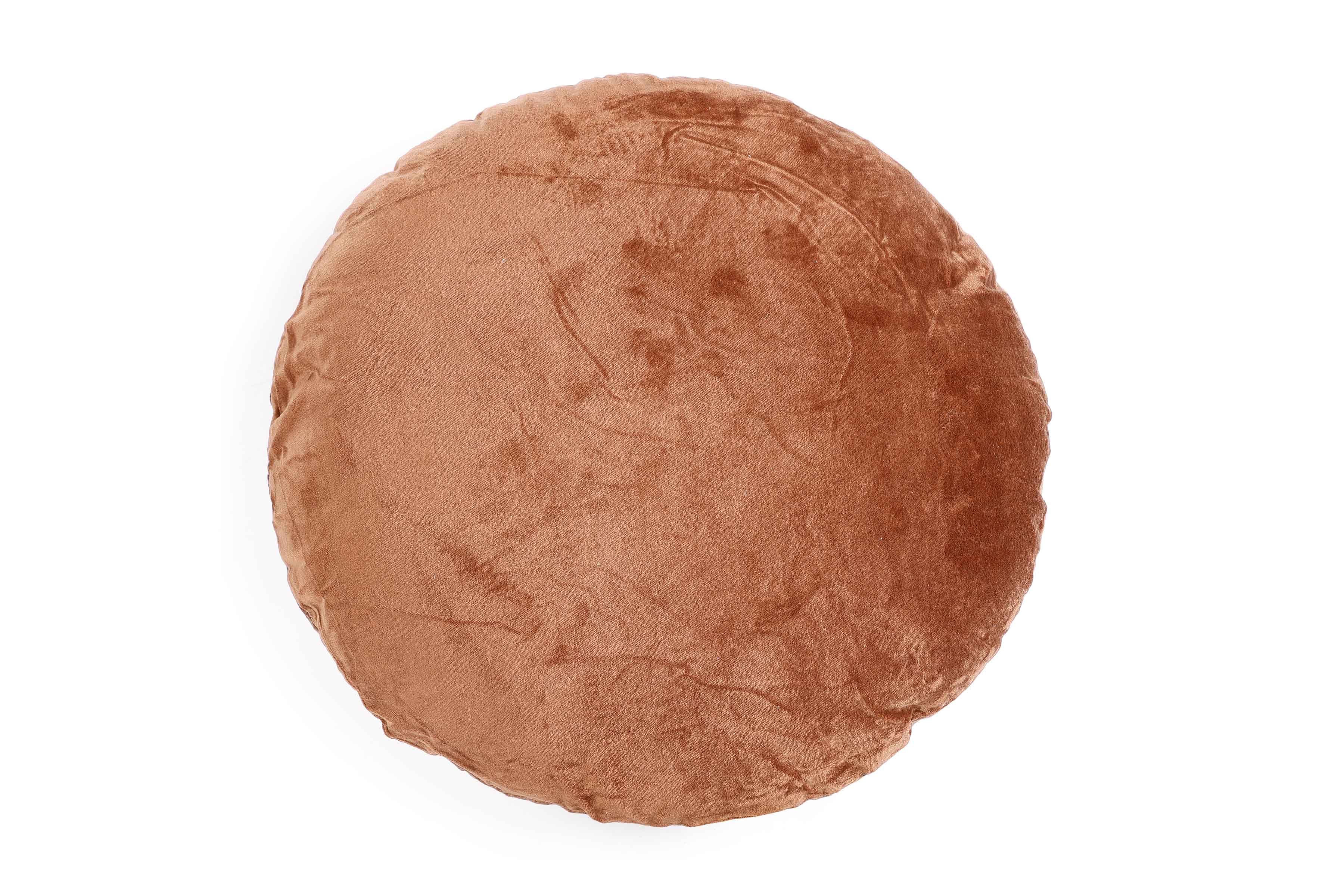 Reversible Velvet Pillow, Rust & Mocha Brown - 16 Inch