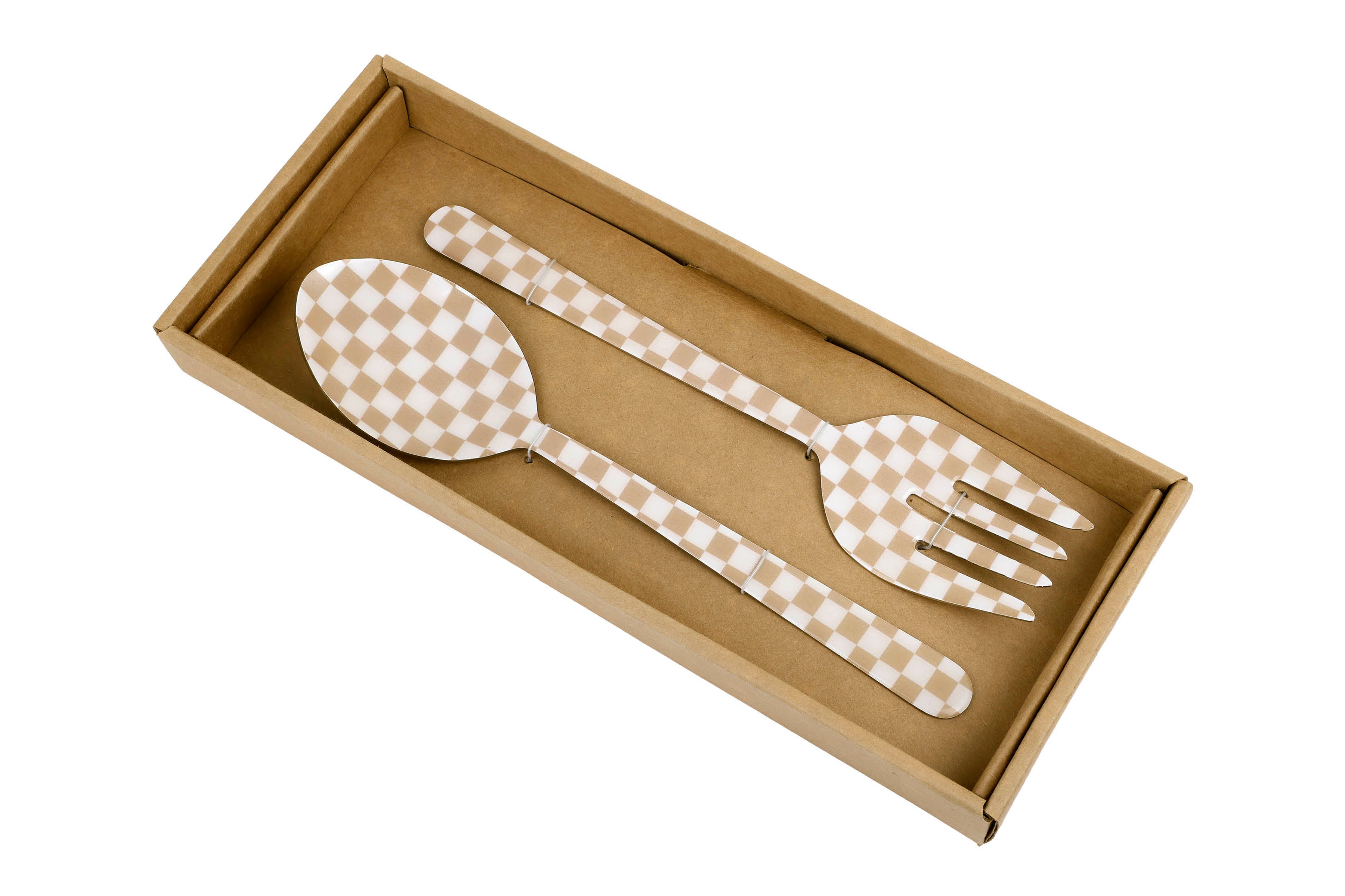 Peach Enamel Serving Spoons (Set of 2) - 11 x 2.5 Inches