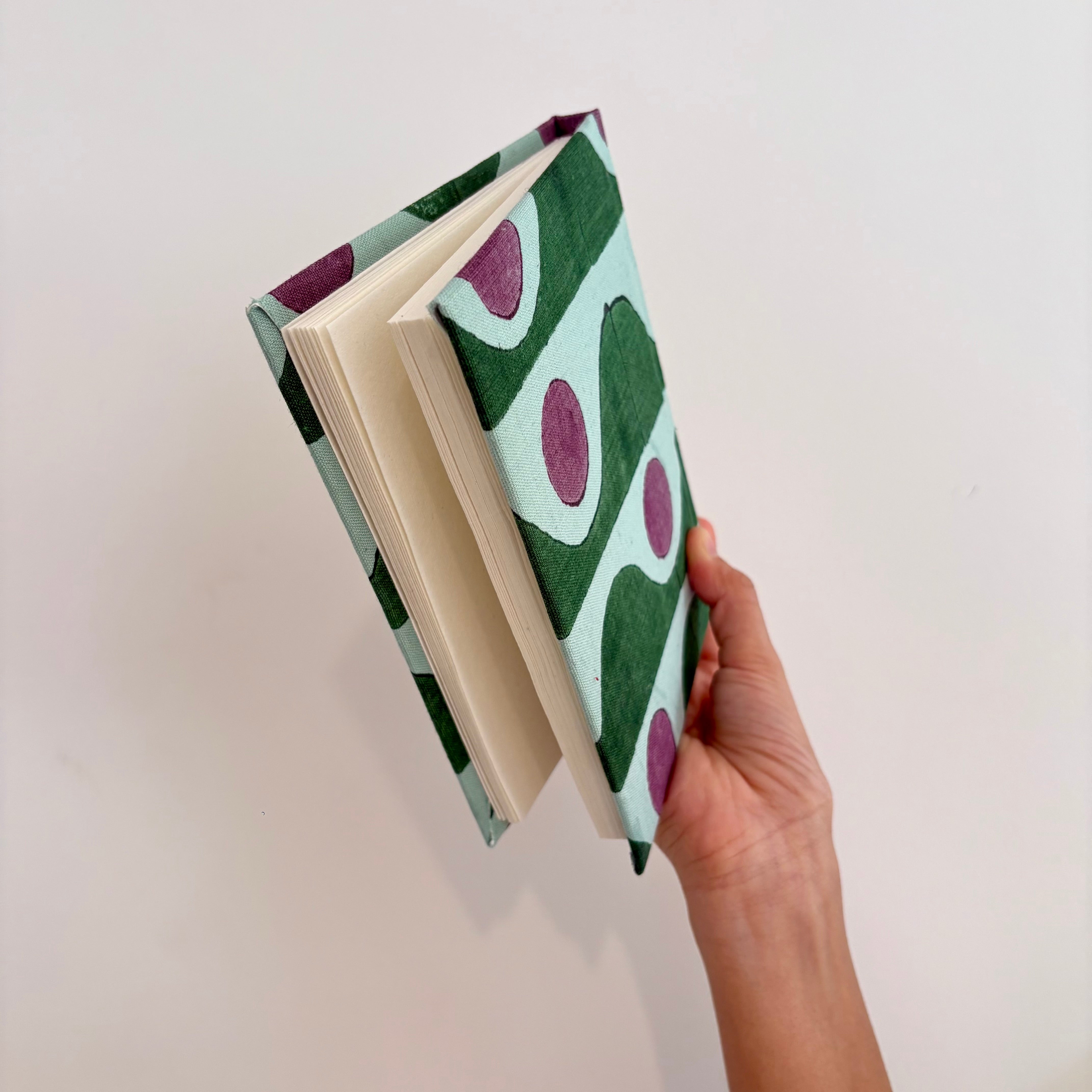 Handcrafted Sustainable Diary Journal Notebook , Green -A5 (Set of 2)