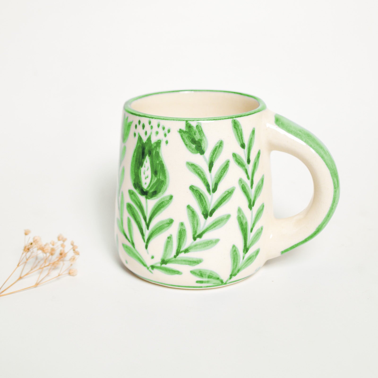 Green Anaar Coffee Mug- , 3.5 X 3 Inches (Set of 4)