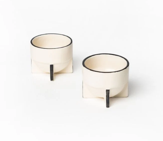 Ivory Pod Cappuccino Cup | Handcrafted Ceramic | Set of 2