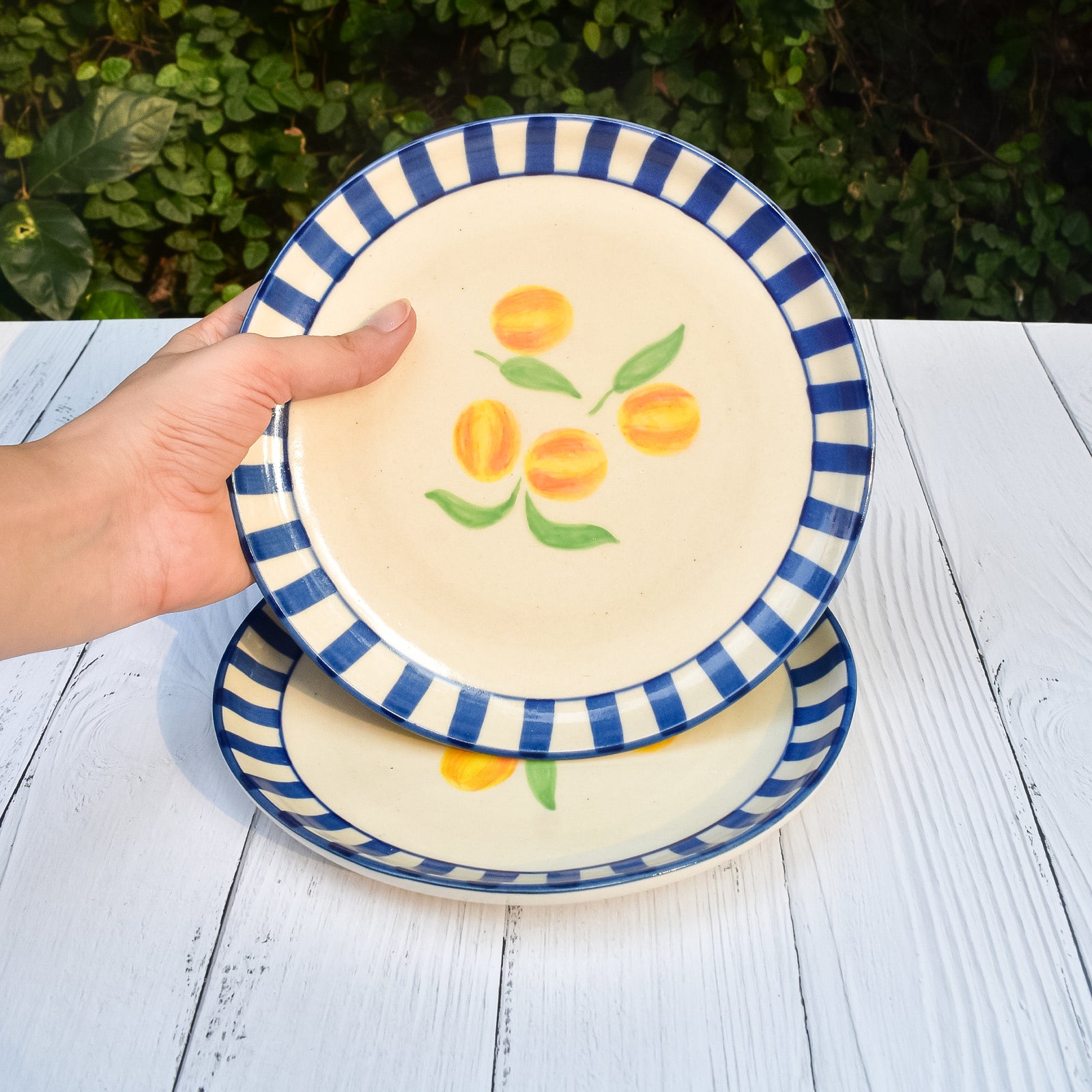 Ceramic Dessert Plates - Clemente, 7 Inches (Set of 4)