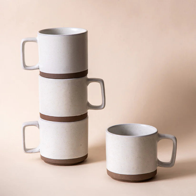 Everyday Mug - Ivory , 3.5 x 3.5 Inches (Set of 4)
