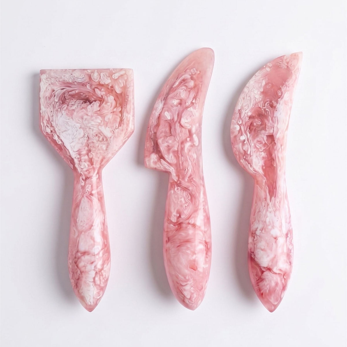 Pink Resin Cheese Knife Set of 3