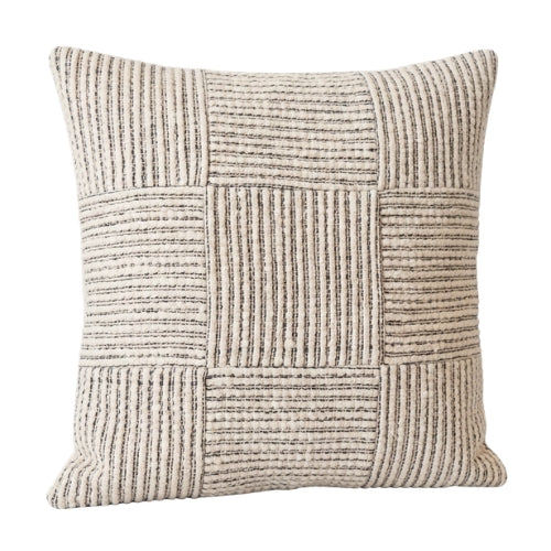 Loom Grid Cushion Cover - 18 x 18 Inches