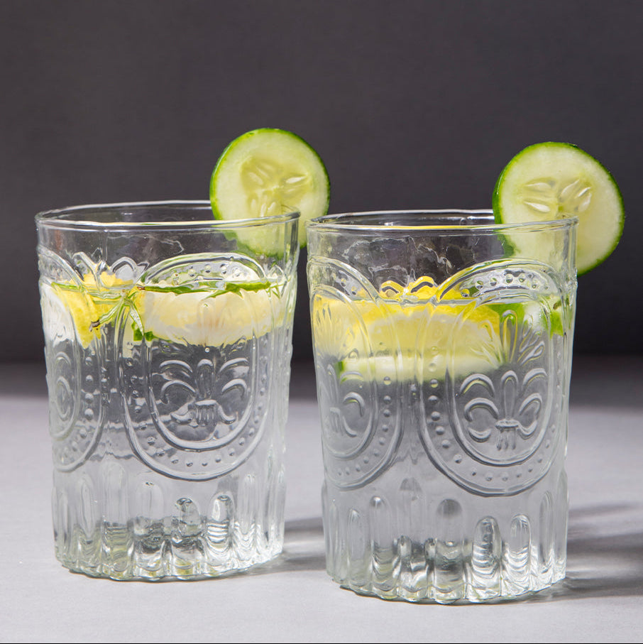Verdure Drinking Glass, 3 x 4 Inches (SET OF 4)