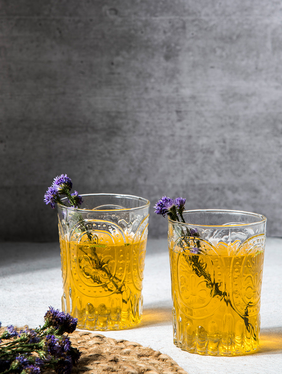 Verdure Drinking Glass, 3 x 4 Inches (SET OF 4)