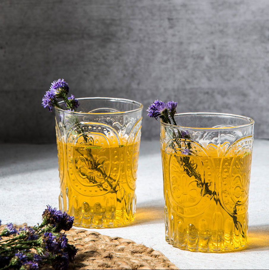 Verdure Drinking Glass, 3 x 4 Inches (SET OF 4)