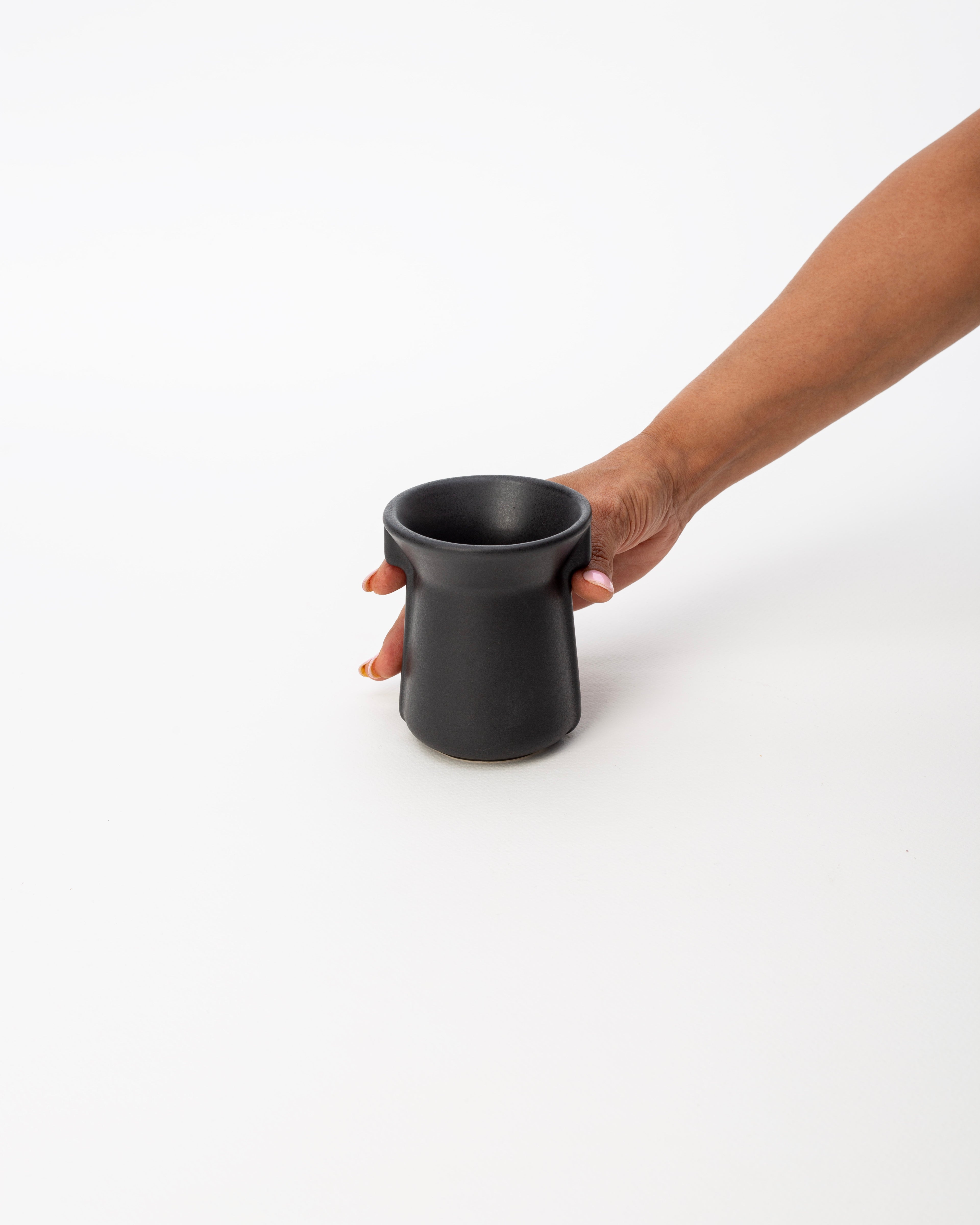 Flare Tea Cup, Black- 200ml