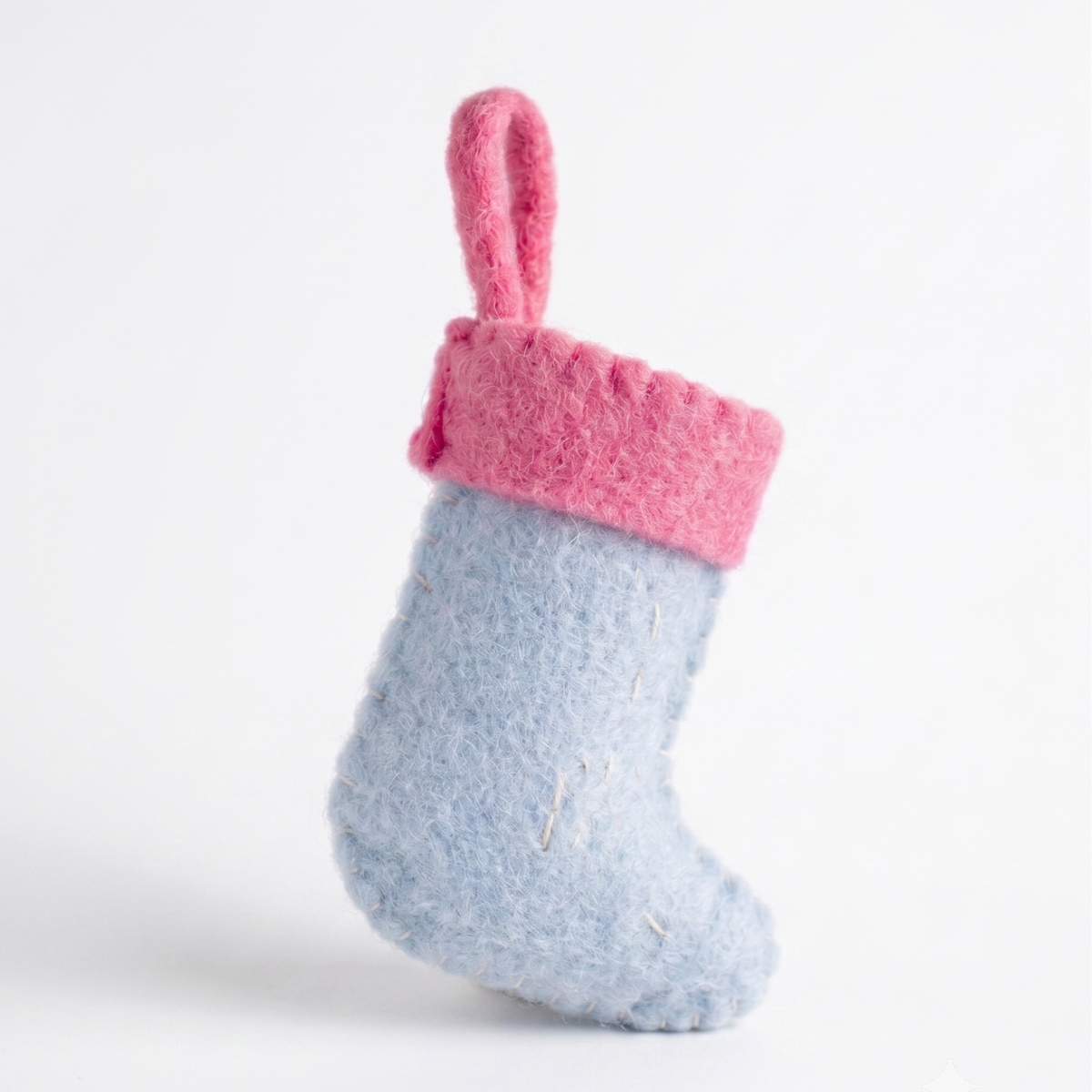 Happy Home Felt Stocking | Embroidered Felt | 20cm | Set Of 2
