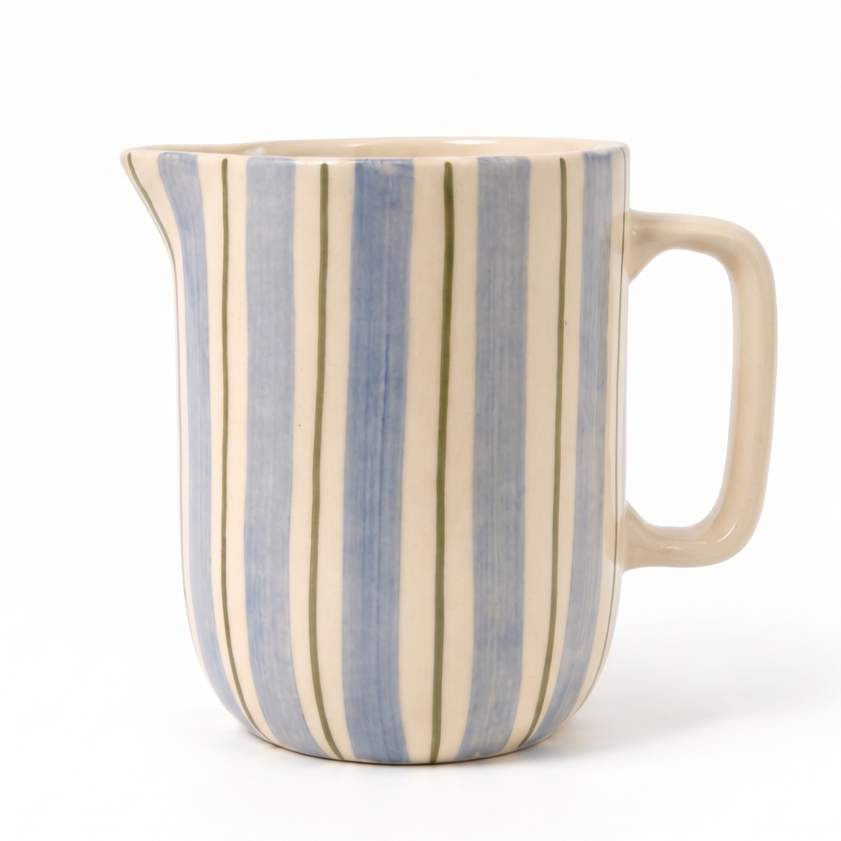 Striped Mini Jug | Hand-Painted Ceramic | Set Of 2