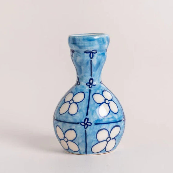 Botanical Charm Mini Vases , Set of 3 - 2.25x4 Inches