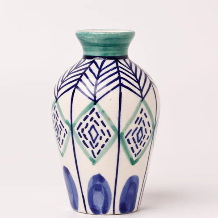 Botanical Charm Mini Vases , Set of 3 - 2.25x4 Inches