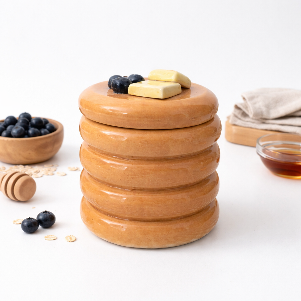 Pancake Stack Storage Jar - Casa Amarosa