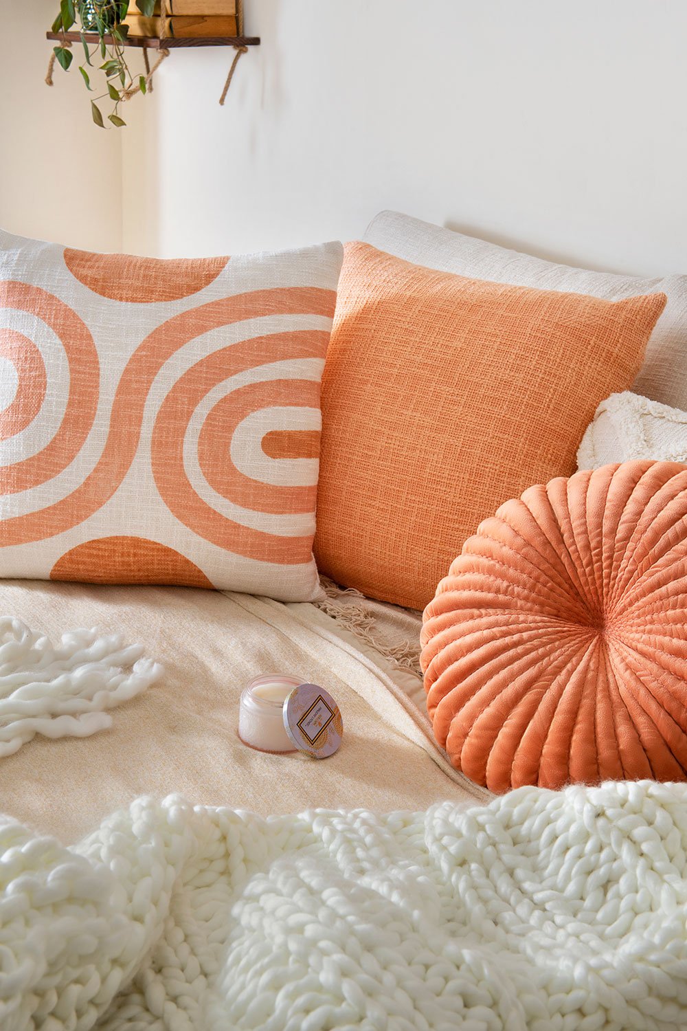 Fall Sunset Terracota Throw Pillow - 18x18 inch