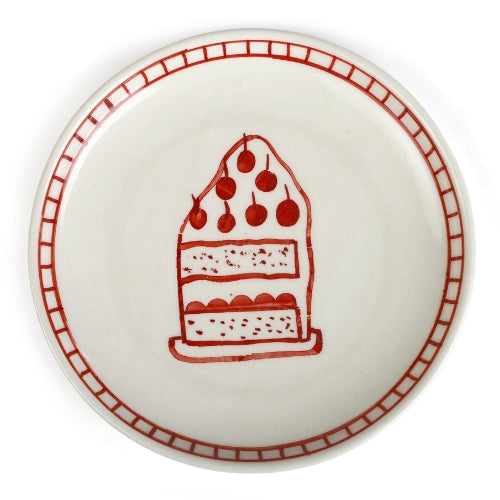 Ceramic Dessert Plates - Celebration , 7 Inches - Set of 4