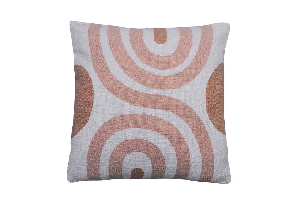 Sunset Handblock Throw Pillow | Block Print | Without Filler - Casa Amarosa