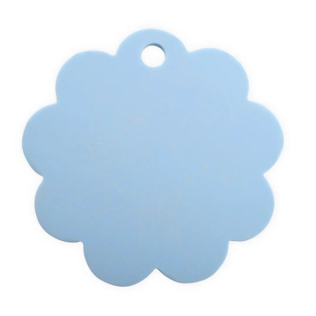 Scallop Resin Cheese Charcuterie Board, Blue - 9 Inches