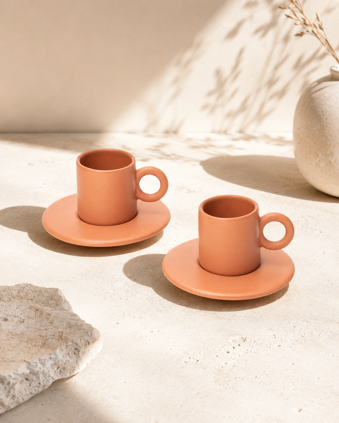 Aqua Lilo Espresso Cup & Saucer | Set of 2