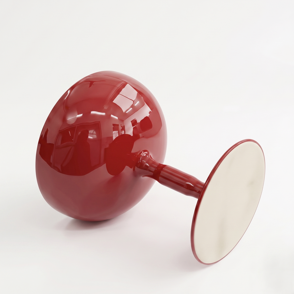 Red Ice Cream Cup | Enameled Steel | Set Of 2