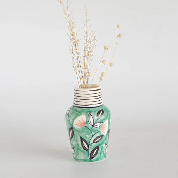 Garden Palette Mini Vases , Set of 3 - 2x4.5 Inches