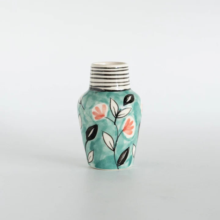 Garden Palette Mini Vases , Set of 3 - 2x4.5 Inches