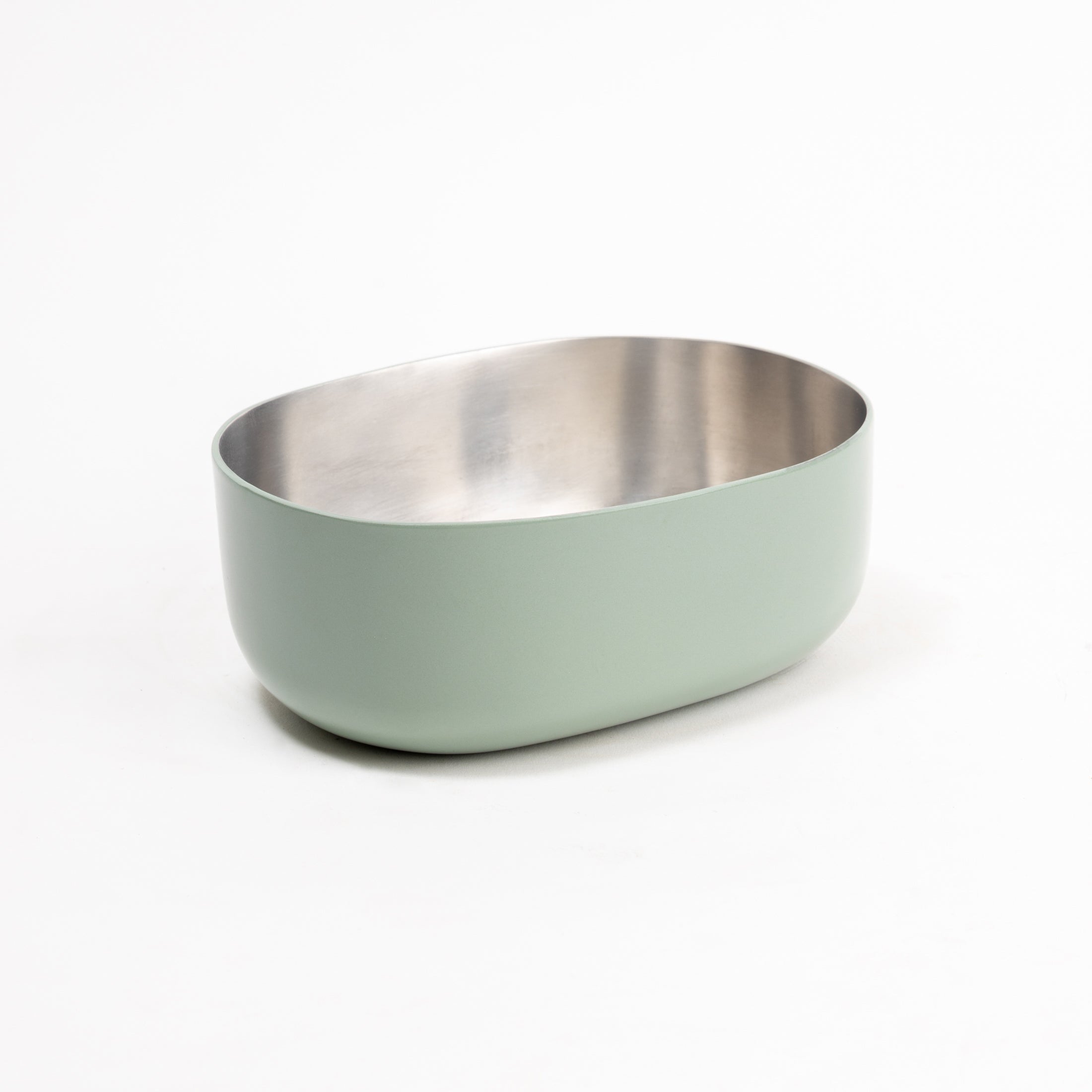 Steel Serveware Bowl, Olive - 6.50 x 4.75 x 2.50 Inches