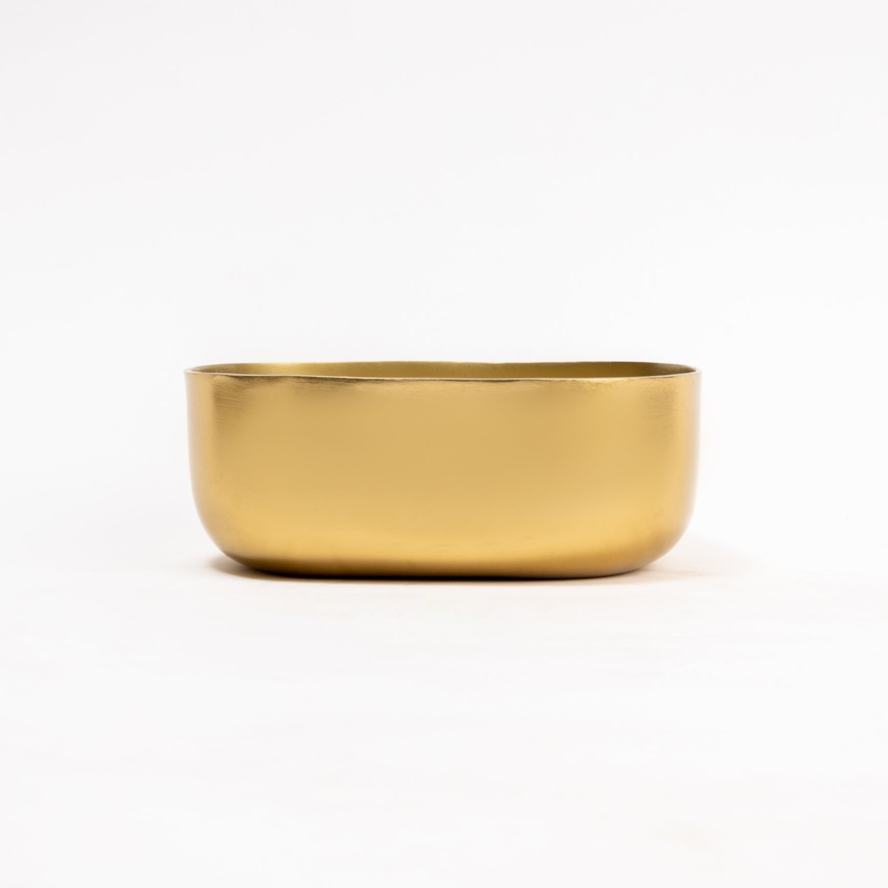 Steel Serveware Bowl, Gold - 6.50 x 4.75 x 2.50 Inches
