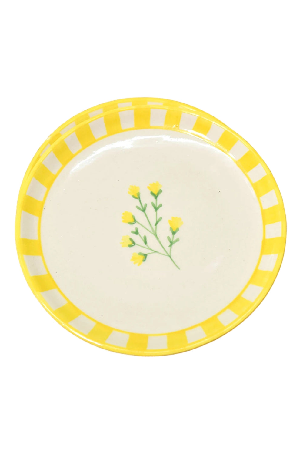 Ceramic Dessert Plates - Sunshine Spring , 7 Inches (Set of 4)